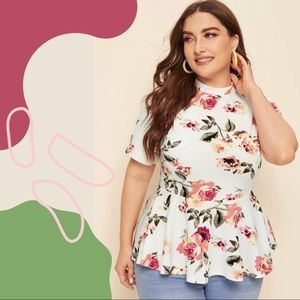 Floral Peplum Top
